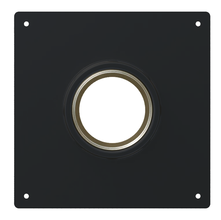 SFL 125mm ANCHOR PLATE SATIN BLACK